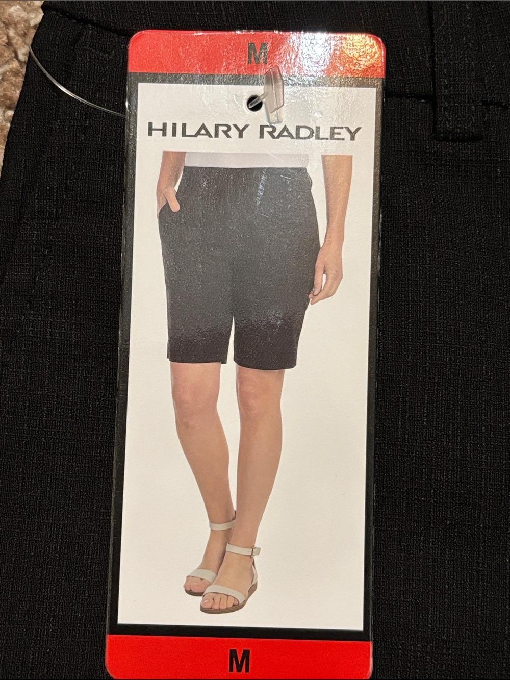 Hilary Radley Black Women's Tailored Bermuda Shorts